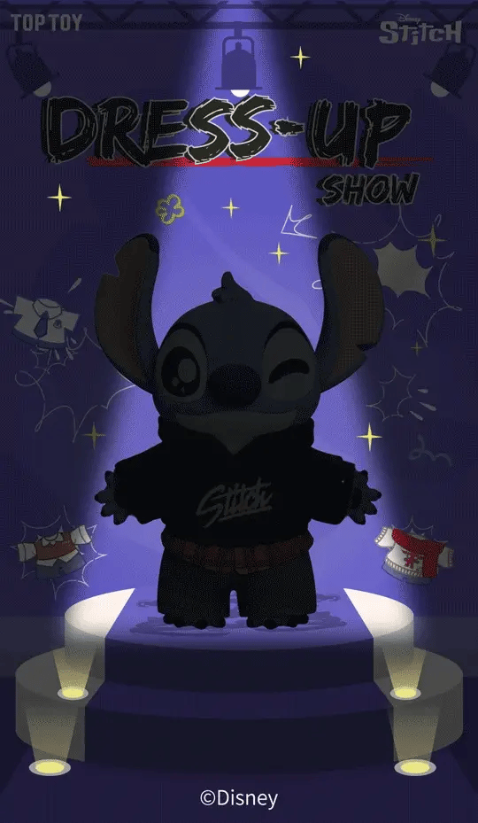 TOPTOY x DISNEY Stitch Dress Up Show Series Plush Gift Blind Box