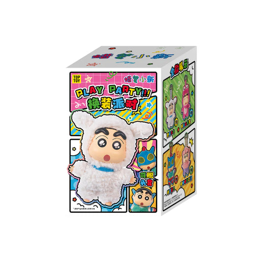 TOPTOY x Crayon Shin-chan Dress Up Party Series Vinyl Plush Keychains Gift Blind Box