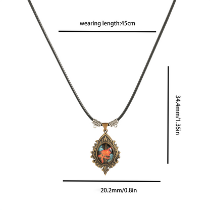 Ember Blooming Lotus Brass Necklace – Handcrafted Relief Art Pendant