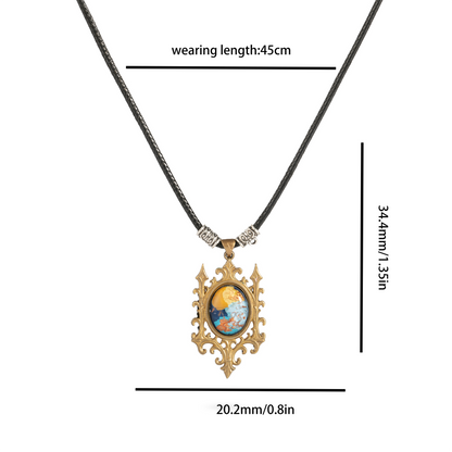 Solara’s Blessing – Vintage Brass Sun Pendant Necklace | Symbol of Renewal & Hope
