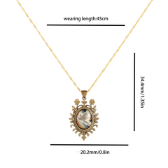 Feather of Rebirth-brass necklace