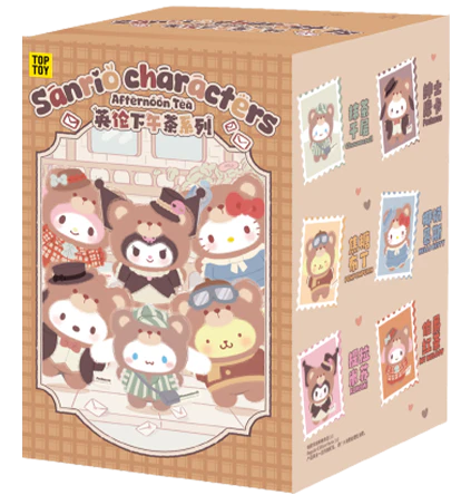 TOPTOY x SANRIO Afternoon Tea Series Vinyl Plush Keychains Gift Blind Box
